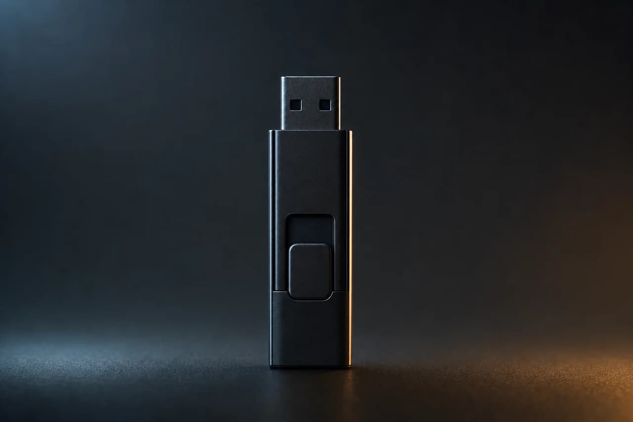 USB Drive placeholder silhouette