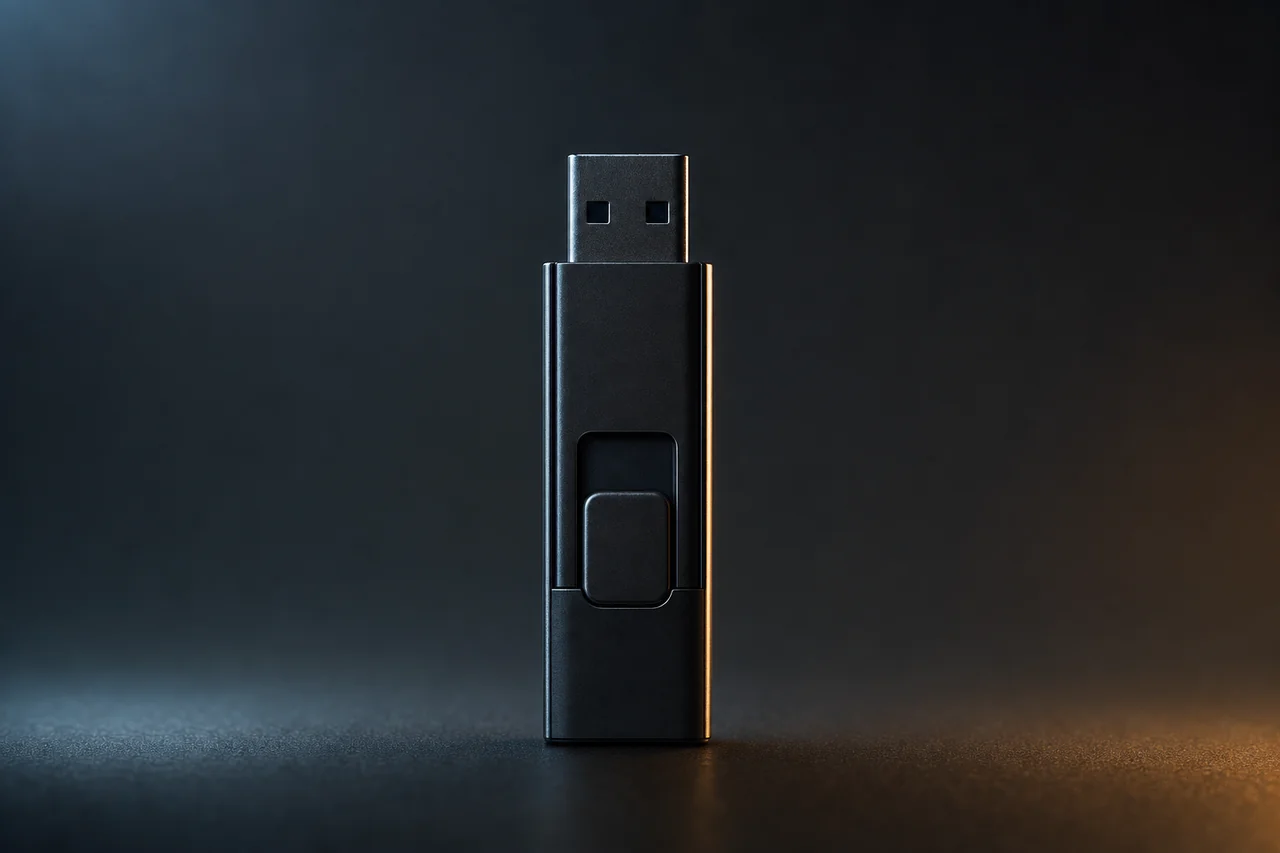 USB Drive placeholder silhouette