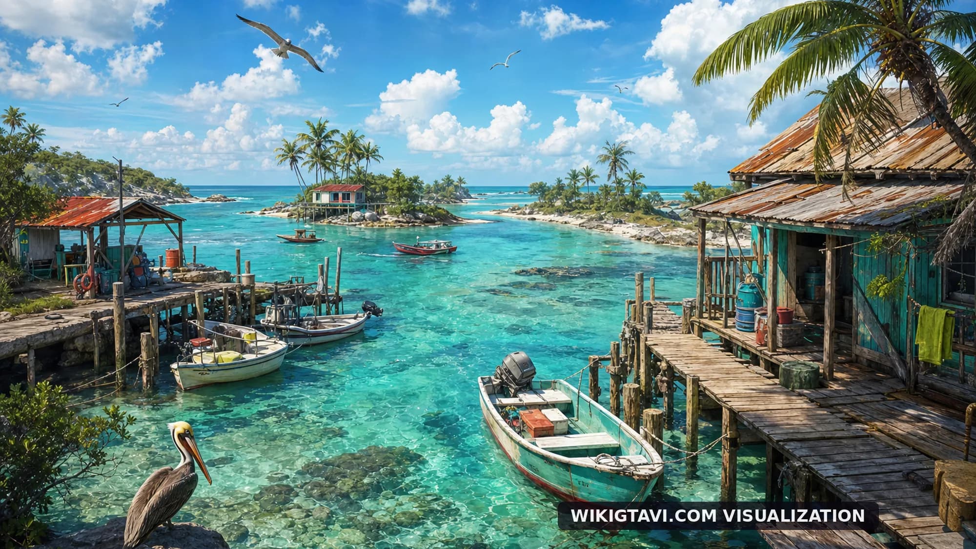 WikiGTAVI concept visualization of Catalan Bay in GTA 6
