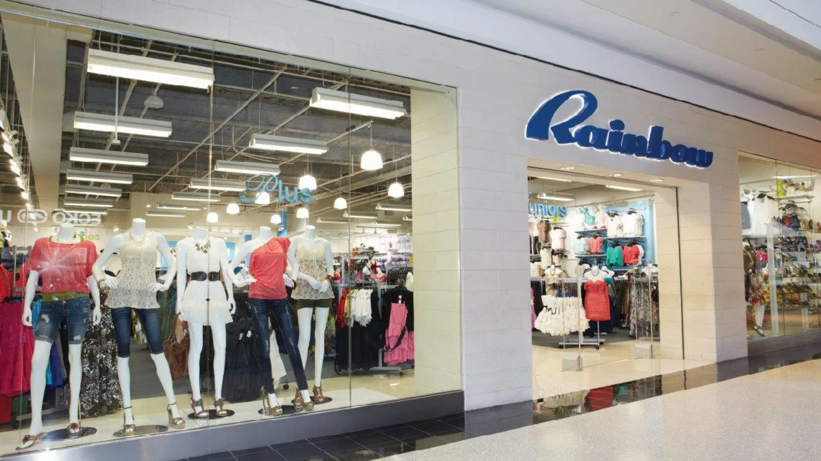 Rainbow Shops budget fashion storefront