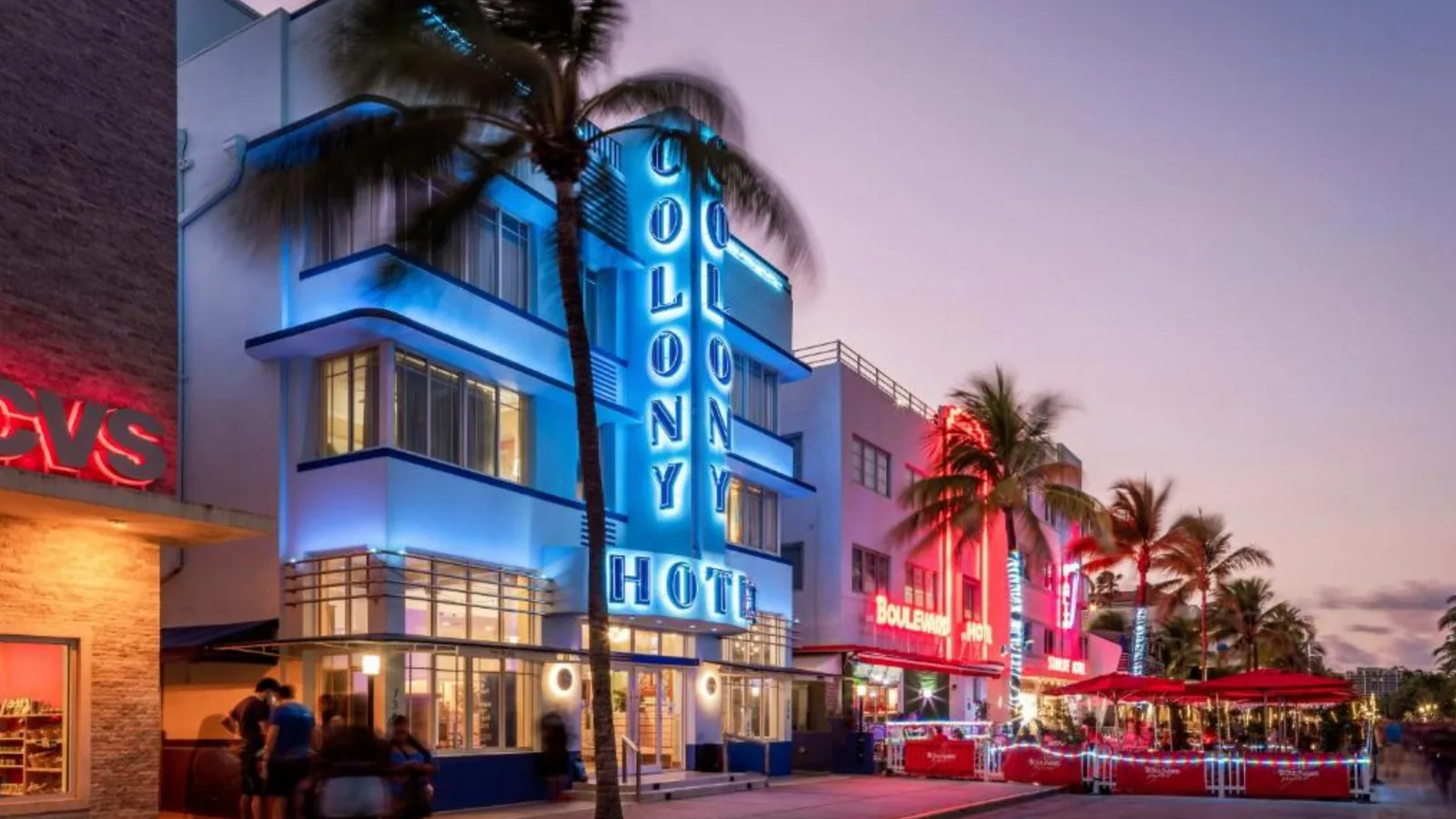 The Colony Hotel on Ocean Drive, Miami Beach