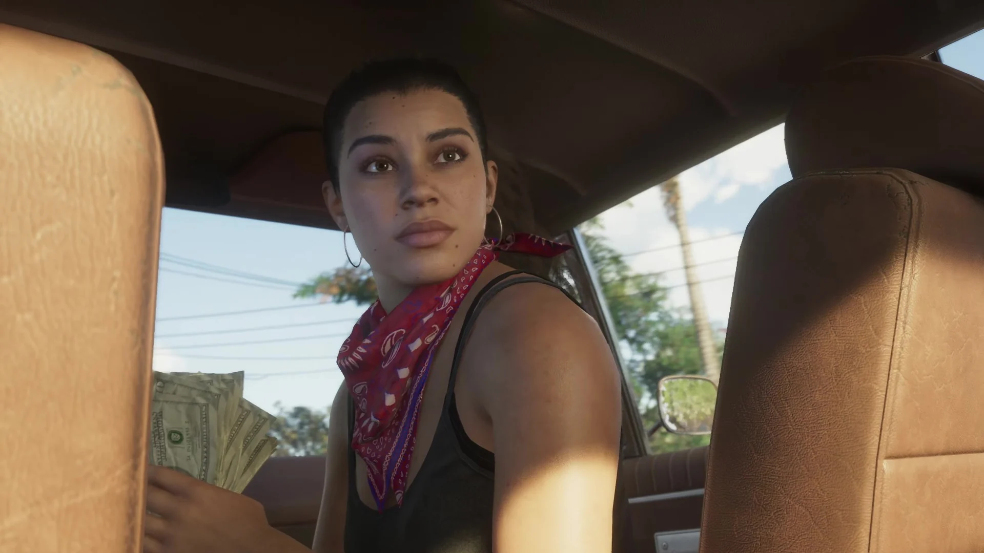 Lucia Caminos in a GTA 6 screenshot.