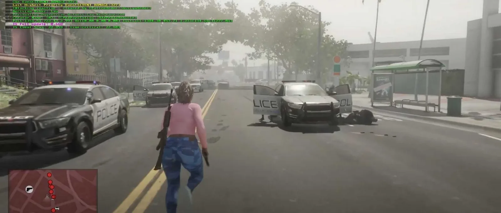 GTAForums post from September 2022 where the teapotuberhacker leaked 90 in-progress GTA 6 development clips