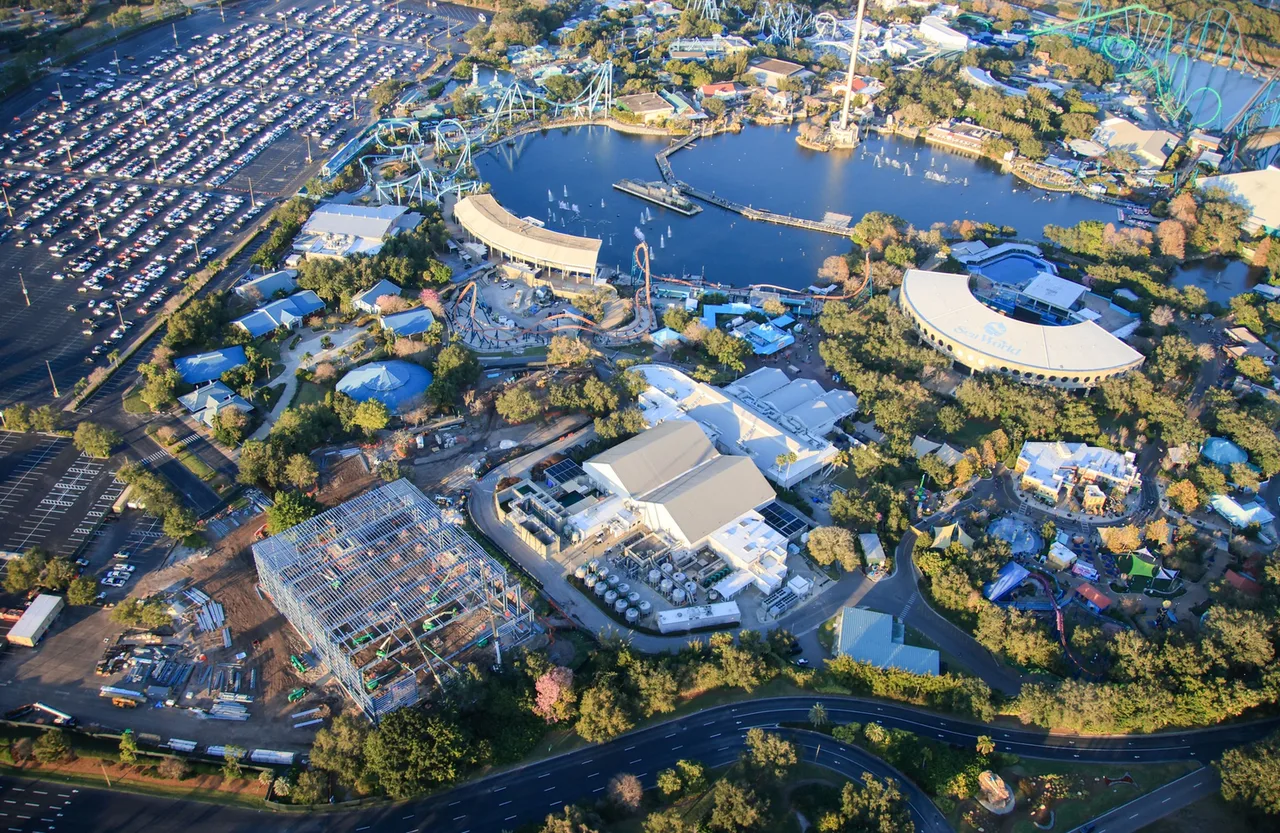 SeaWorld Orlando from above