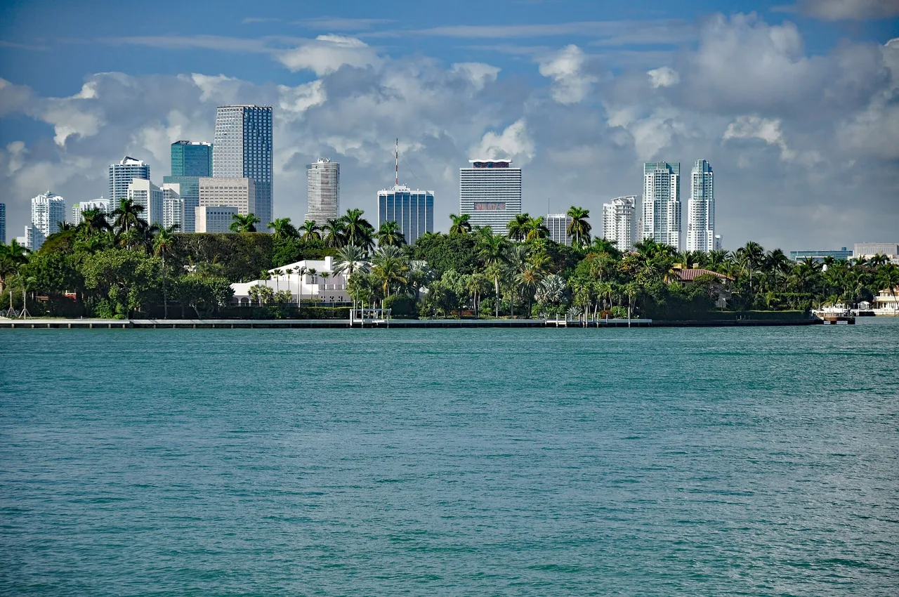 Biscayne Bay and the Miami skyline