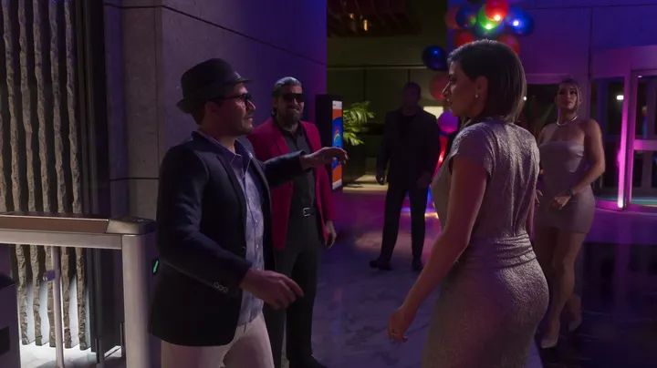 Party small talk in the lobby