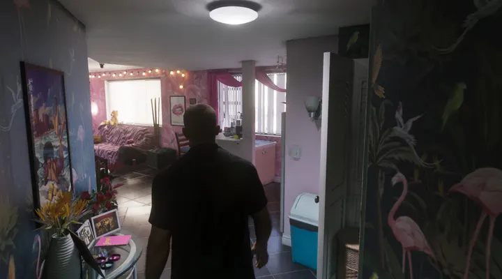 Pacing the flamingo flat