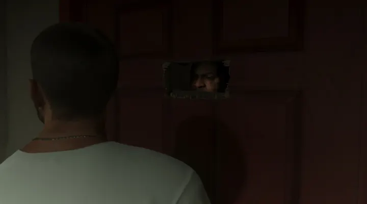 Eyes at the door hatch