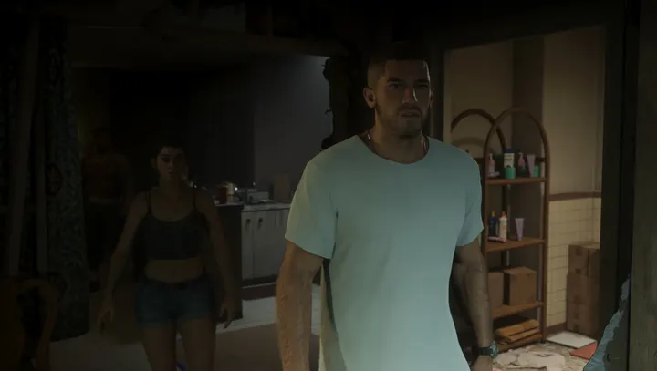 Jason in the cluttered flat