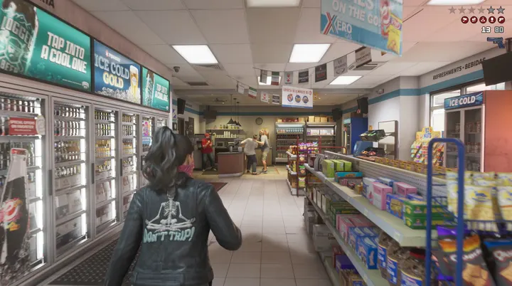 Browsing the gas station aisles