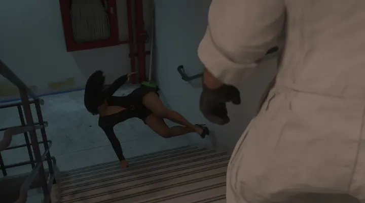 Tumble down the stairwell