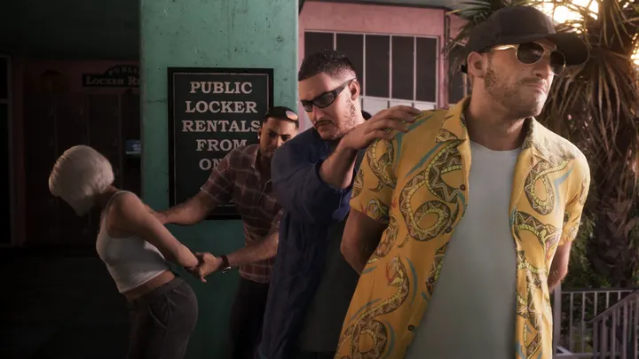 Trouble outside the locker rentals