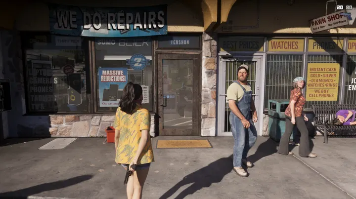 Pistol hidden outside the pawn shop