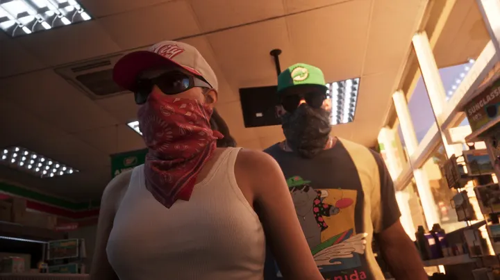 Bandanas in the corner shop