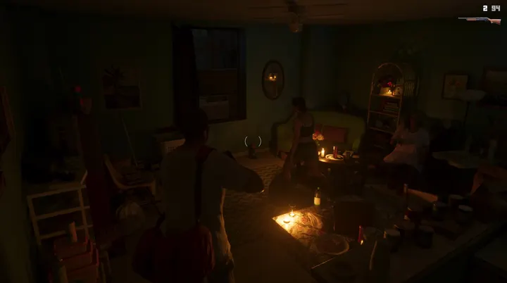 Gunpoint in the candlelit lounge