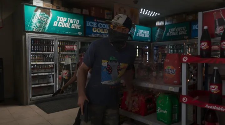 Holdup by the beer fridges