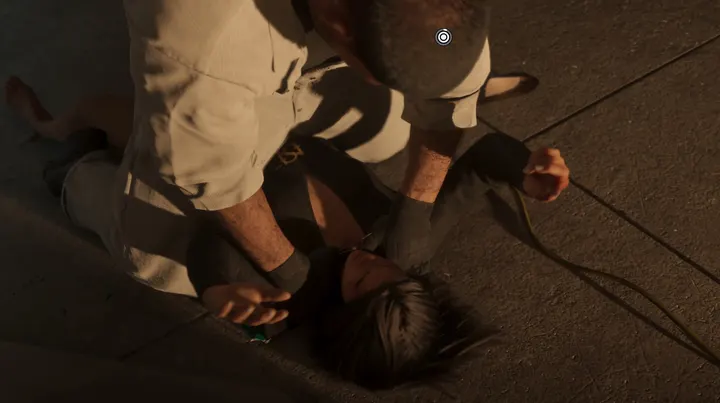 Scuffle on the pavement