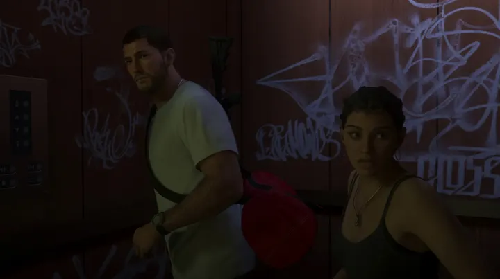 Graffiti lift with the duffel bag