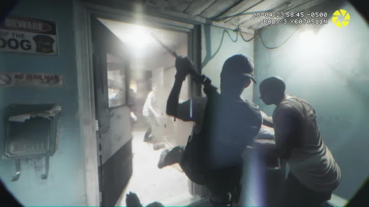 Raid caught on body cam