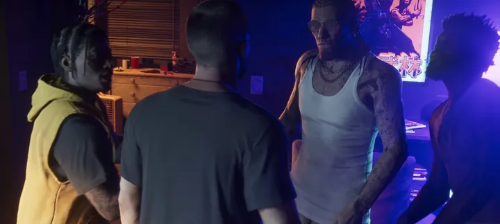 Garage party in neon