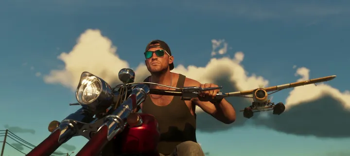 Cruising the chopper bike