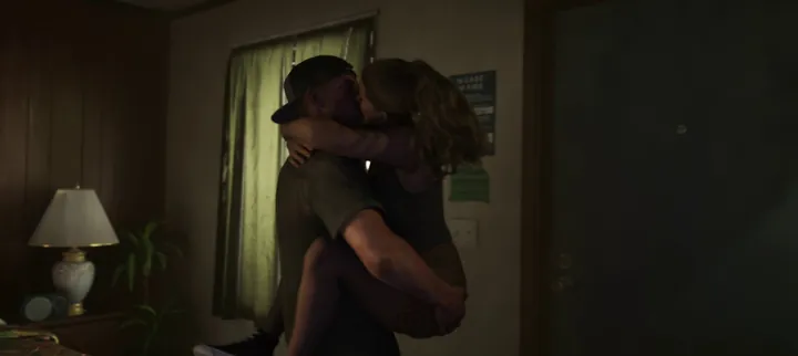 Held tight in the doorway