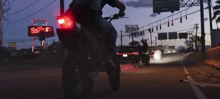 Night ride out of town