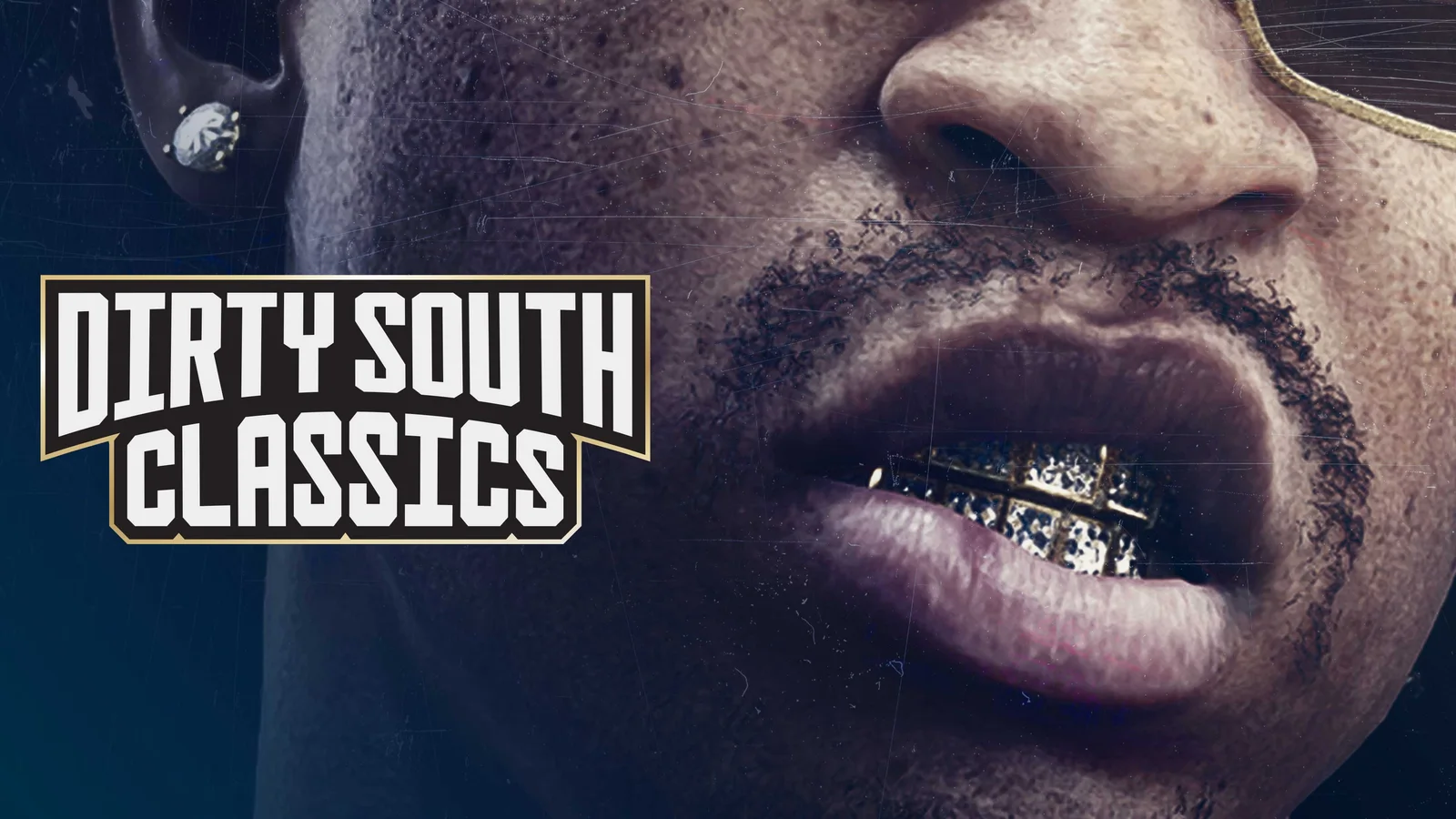 Dirty South Classics artwork with a character showing off mouth grills