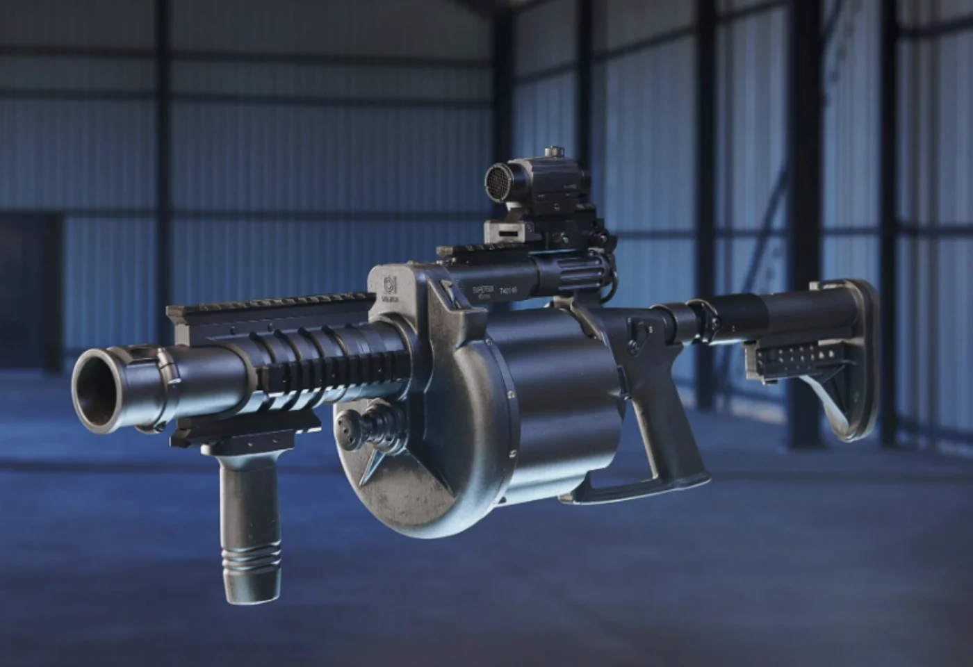 Milkor MGL grenade launcher, the real-world basis for the GTA 6 weapon.