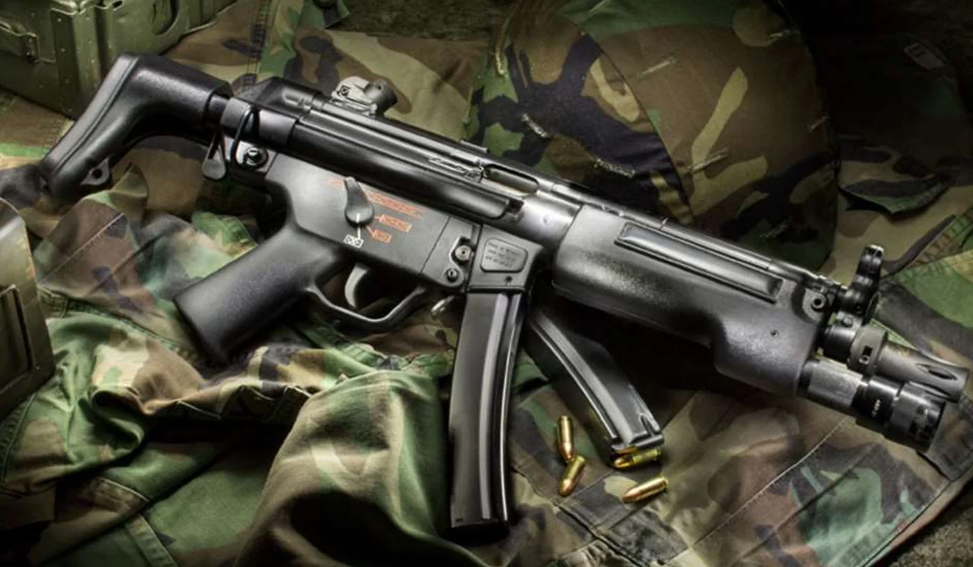 Heckler & Koch MP5 submachine gun, the real-world basis for the GTA 6 weapon.
